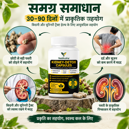 VedAroha Stone Out Tablets | Kidney & Bladder Stone Remover | Ayurvedic
