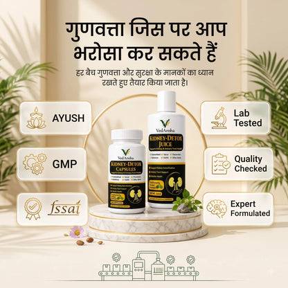 VedAroha Kidney Care Juice | Stone Relief | Punarnava, Gokshura & Varuna